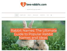 Tablet Screenshot of love-rabbits.com